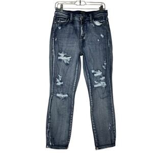 Judy Blue Los Angeles Jeans Womens Boyfriend Fit Size 9/29 Distressed JB82284MD